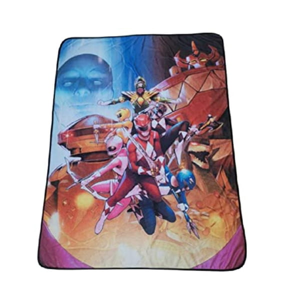 Power Rangers Ninja Team Fleece Blanket 36x58 Power Rangers Ninja Team Fleece Blanket 36x58